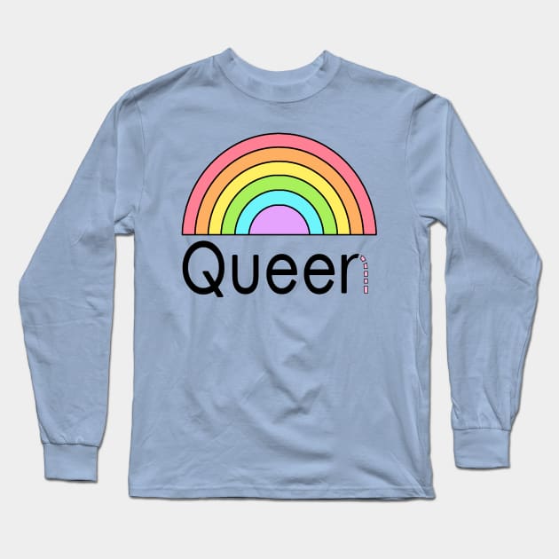 Queer Queen Pride - The Peach Fuzz Long Sleeve T-Shirt by ThePeachFuzz